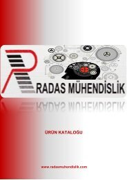 RADAS Mühendislik Ürün Kataloğu