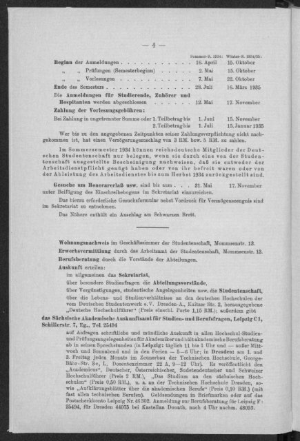 Verzeichnis der Vorlesungen und Übungen Studienjahr 1934/35