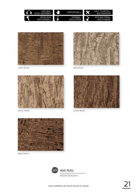 Kork Wandbeläge Wall-Coverings-Catalog_EN_P2P3