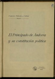 El Principado de Andorra y su constitución política - Francisco Pallerola y Gabriel