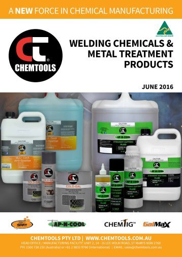 Chemtools Welding Products Catalogue