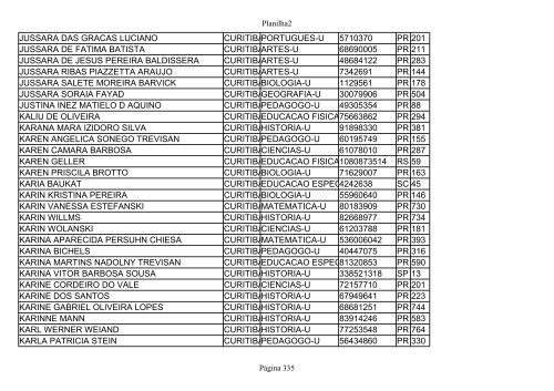 ANEXO IV DO EDITAL Nº 78/2001 - GS/SEED Página 1 de 749 - NRE