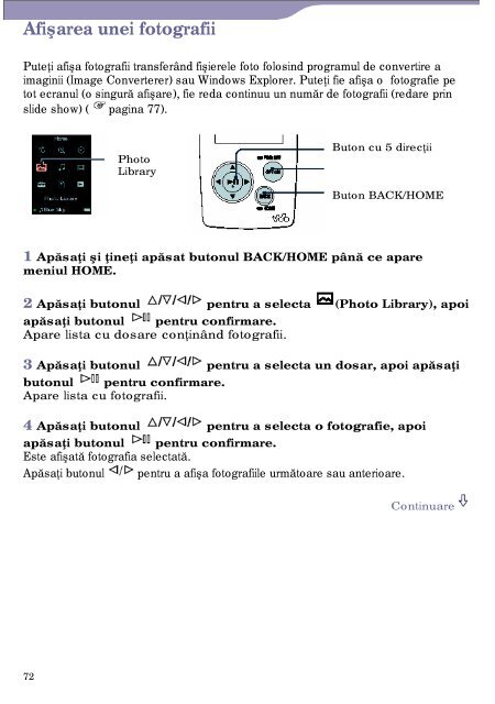 Sony NW-A805 - NW-A805 Istruzioni per l'uso Rumeno