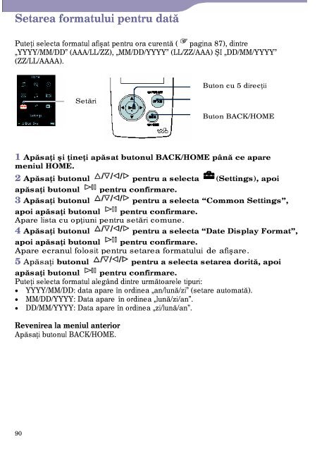 Sony NW-A805 - NW-A805 Istruzioni per l'uso Rumeno