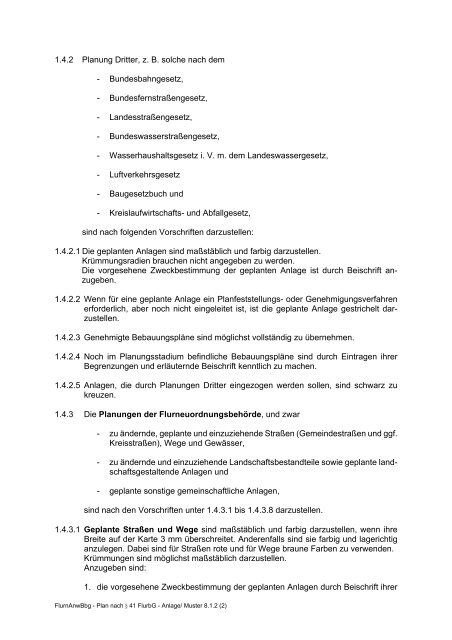 38 FlurbG - Ministerium für Infrastruktur und Landwirtschaft