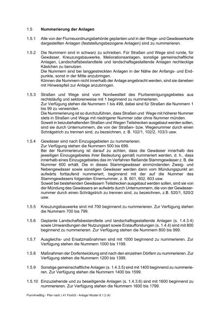 38 FlurbG - Ministerium für Infrastruktur und Landwirtschaft