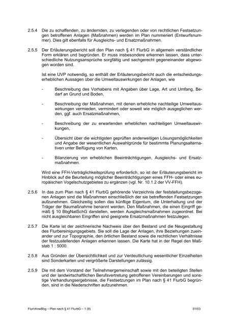 38 FlurbG - Ministerium für Infrastruktur und Landwirtschaft