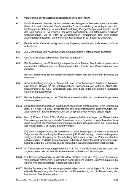 38 FlurbG - Ministerium für Infrastruktur und Landwirtschaft