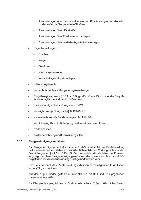 38 FlurbG - Ministerium für Infrastruktur und Landwirtschaft