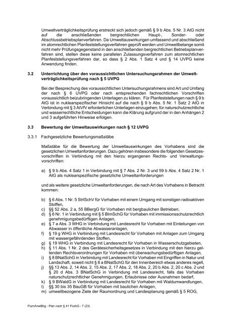 38 FlurbG - Ministerium für Infrastruktur und Landwirtschaft