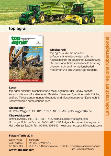 2 0 11 - Landwirtschaftsverlag GmbH