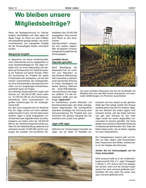 Mitteilungsblatt der Landwirtschaftlichen Berufsgenossenschaft ...