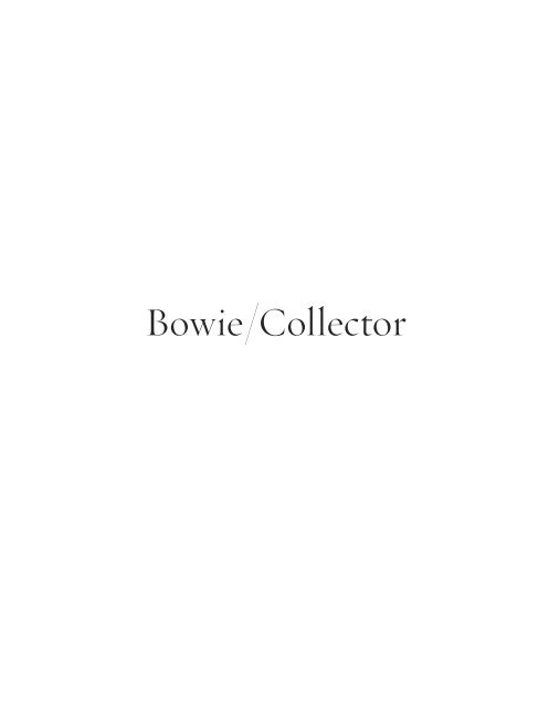Bowie - Sothebys - 2