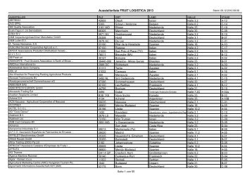 Ausstellerliste FRUIT LOGISTICA 2013 - FRUIT LOGISTICA Virtual ...