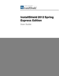 InstallShield 2012 Spring Express Edition User Guide