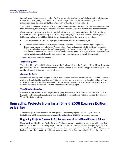 InstallShield 2012 Spring Express Edition User Guide