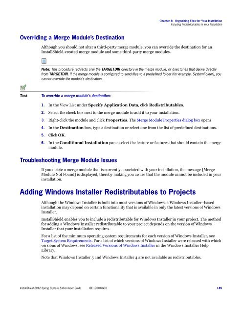 InstallShield 2012 Spring Express Edition User Guide