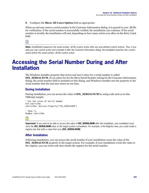 InstallShield 2012 Spring Express Edition User Guide