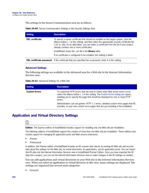 InstallShield 2012 Spring Express Edition User Guide