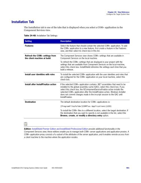 InstallShield 2012 Spring Express Edition User Guide