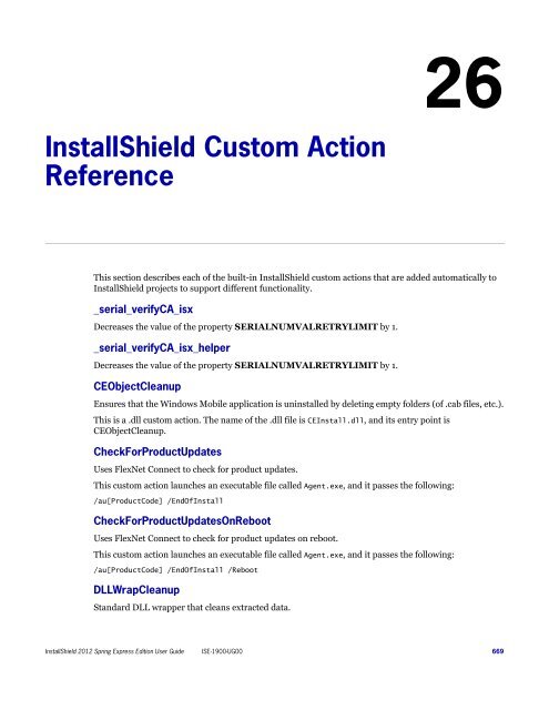 InstallShield 2012 Spring Express Edition User Guide