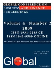 Table of Contents - The Institute for Business and Finance Research ...