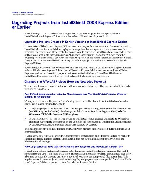 InstallShield 2012 Express Edition User Guide - Knowledge Base ...