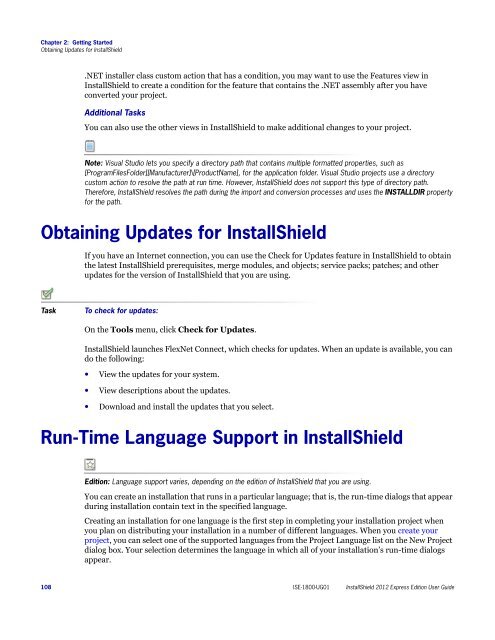 InstallShield 2012 Express Edition User Guide - Knowledge Base ...