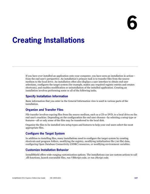 InstallShield 2012 Express Edition User Guide - Knowledge Base ...