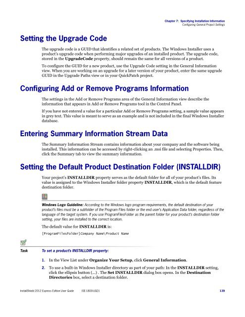 InstallShield 2012 Express Edition User Guide - Knowledge Base ...