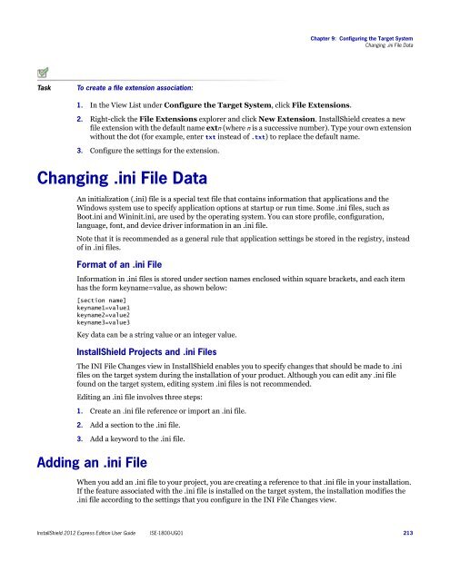 InstallShield 2012 Express Edition User Guide - Knowledge Base ...