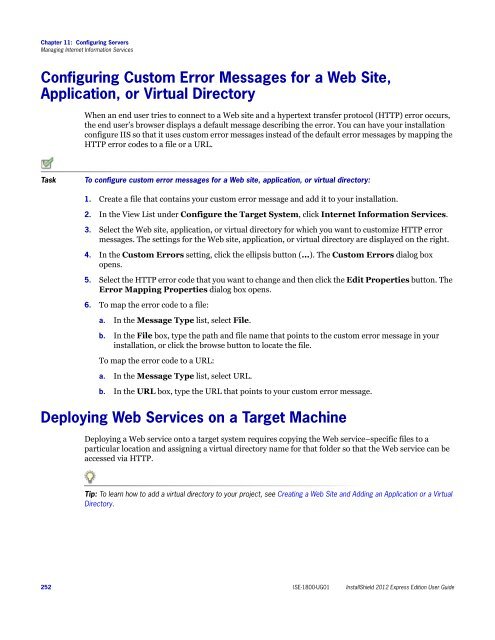 InstallShield 2012 Express Edition User Guide - Knowledge Base ...