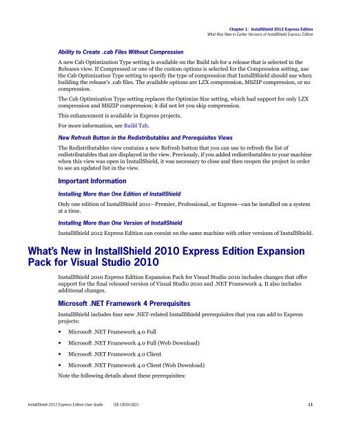 InstallShield 2012 Express Edition User Guide - Knowledge Base ...