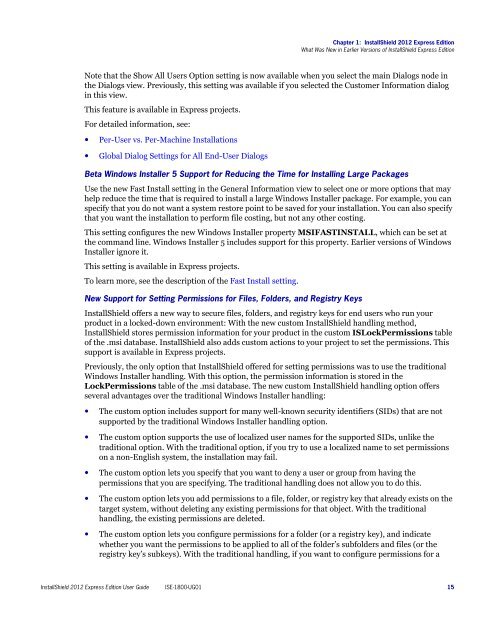InstallShield 2012 Express Edition User Guide - Knowledge Base ...