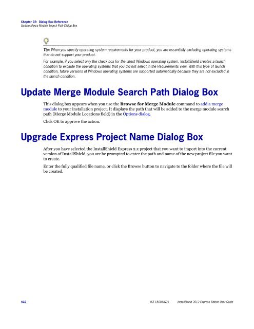 InstallShield 2012 Express Edition User Guide - Knowledge Base ...