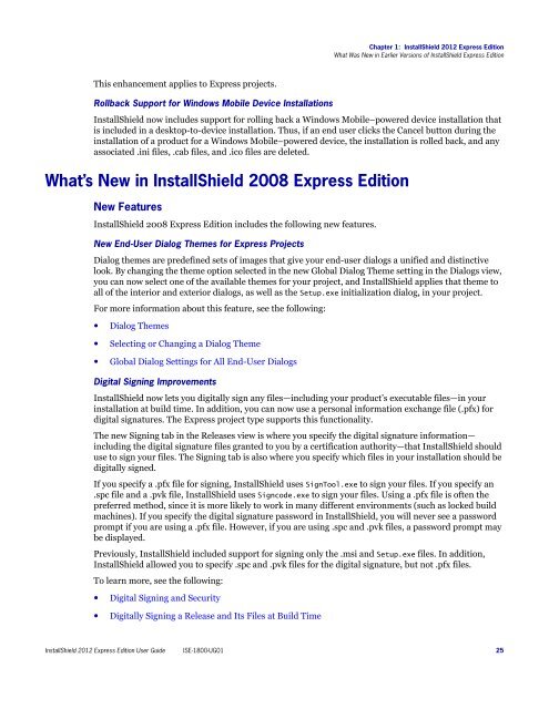 InstallShield 2012 Express Edition User Guide - Knowledge Base ...