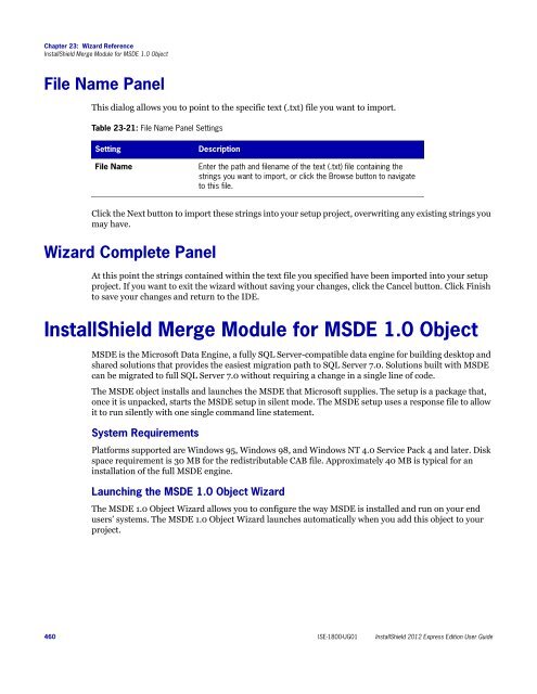 InstallShield 2012 Express Edition User Guide - Knowledge Base ...