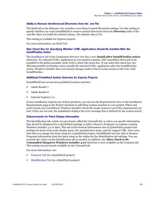 InstallShield 2012 Express Edition User Guide - Knowledge Base ...