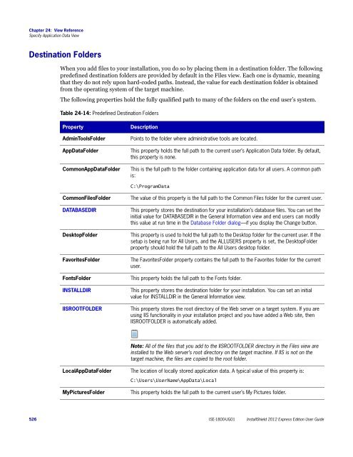 InstallShield 2012 Express Edition User Guide - Knowledge Base ...