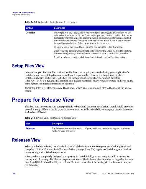 InstallShield 2012 Express Edition User Guide - Knowledge Base ...