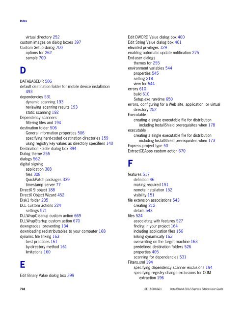 InstallShield 2012 Express Edition User Guide - Knowledge Base ...