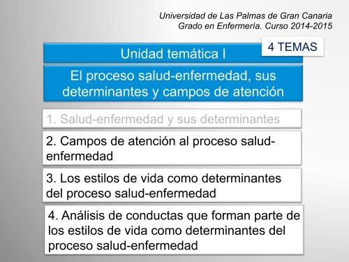 TEMA 2. CAMPOS DE ATENCIÓNN AL PROCESO SALUD-ENFERMEDAD