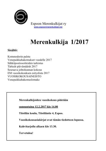 Merenkulkija 1/2017