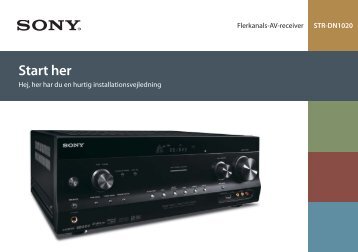 Sony STR-DN1020 - STR-DN1020 Guida di configurazione rapid Danese