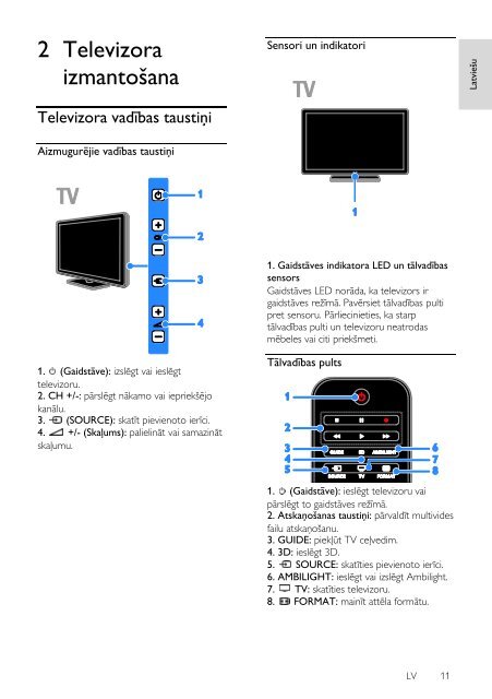 Philips 5000 series T&eacute;l&eacute;viseur Edge LED Smart TV 3D - Mode d&rsquo;emploi - LAV