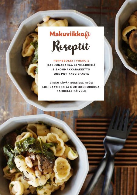 Makuviikko Reseptivihko 5 PERHE PE