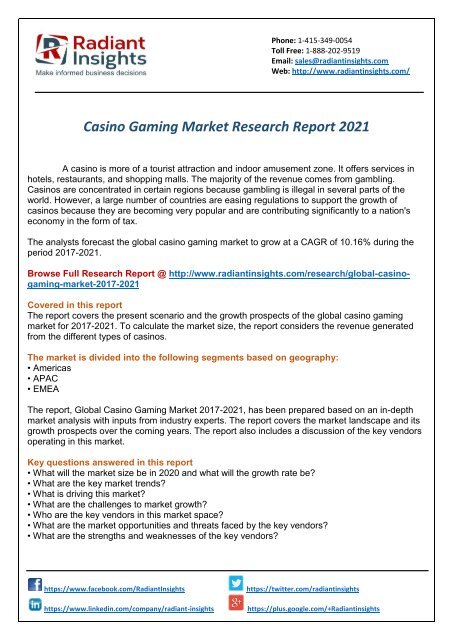 Casino Gaming Market Research Report 