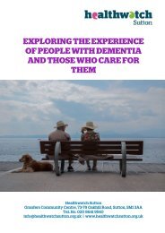 Caring for people with Dementia Report - January 2017