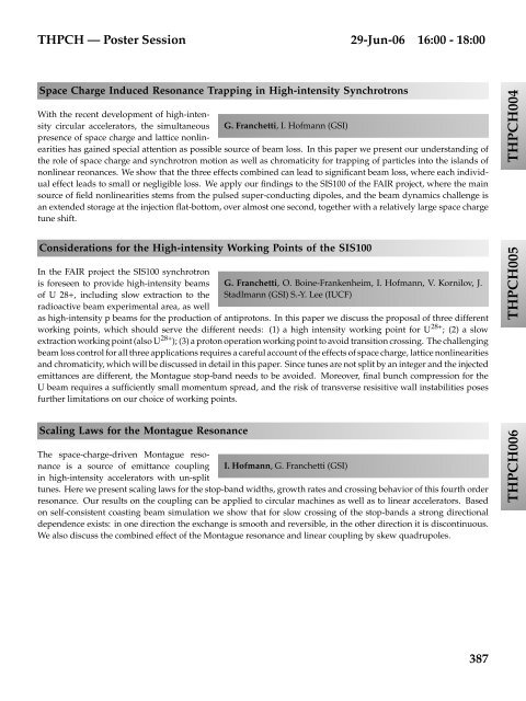 Abstracts Brochure - CERN