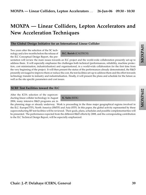 Abstracts Brochure - CERN